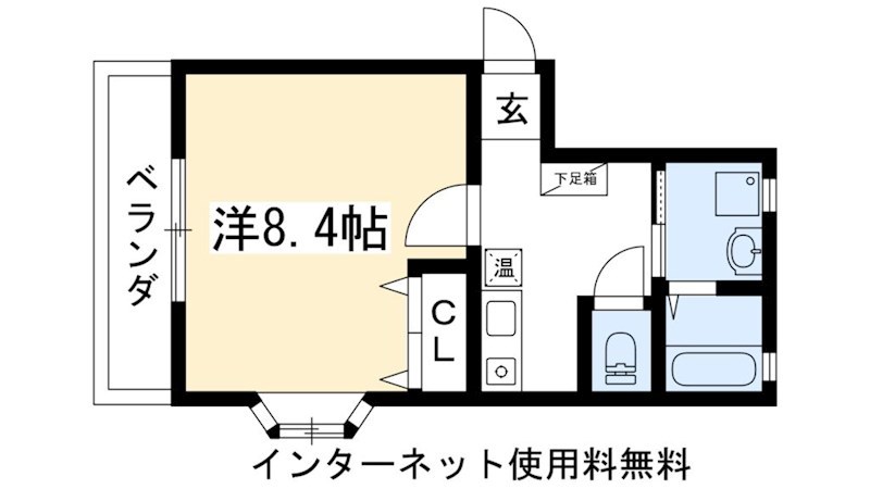 マーブル北白川の間取り