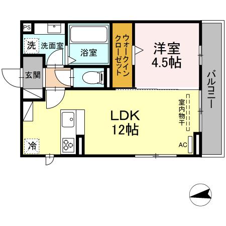 D-square湊町の間取り