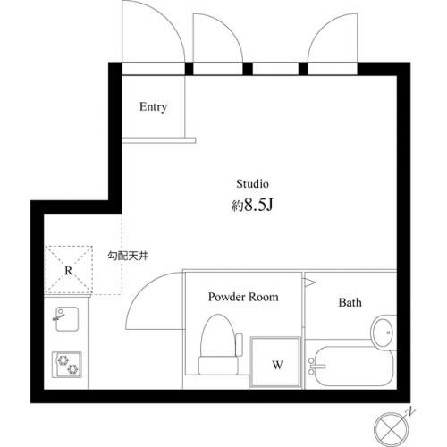 キューエル用賀IIの間取り