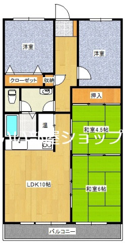 第2五福マンションの間取り