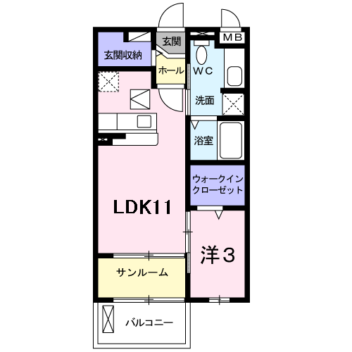 アルコバレーノの間取り