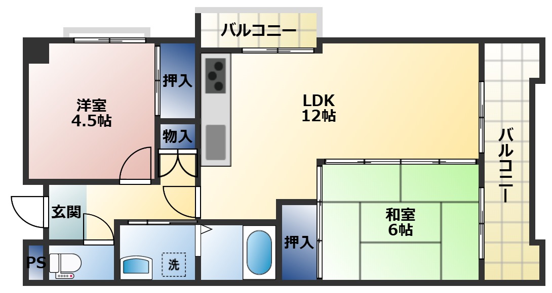 ロイヤルコーポKMの間取り