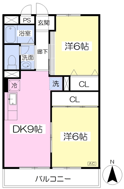 トリヴァンベール昭和町の間取り