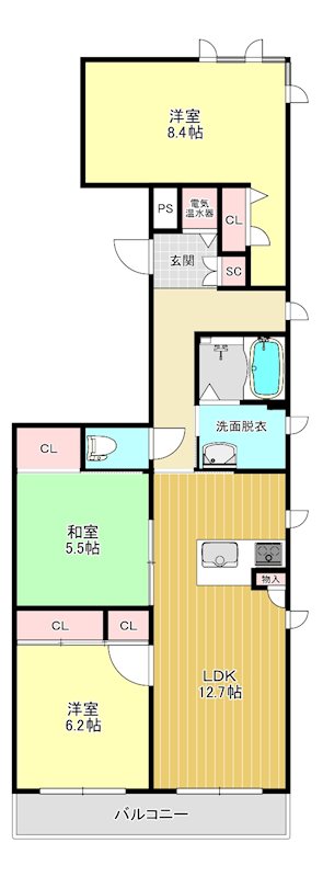 west village 1の間取り