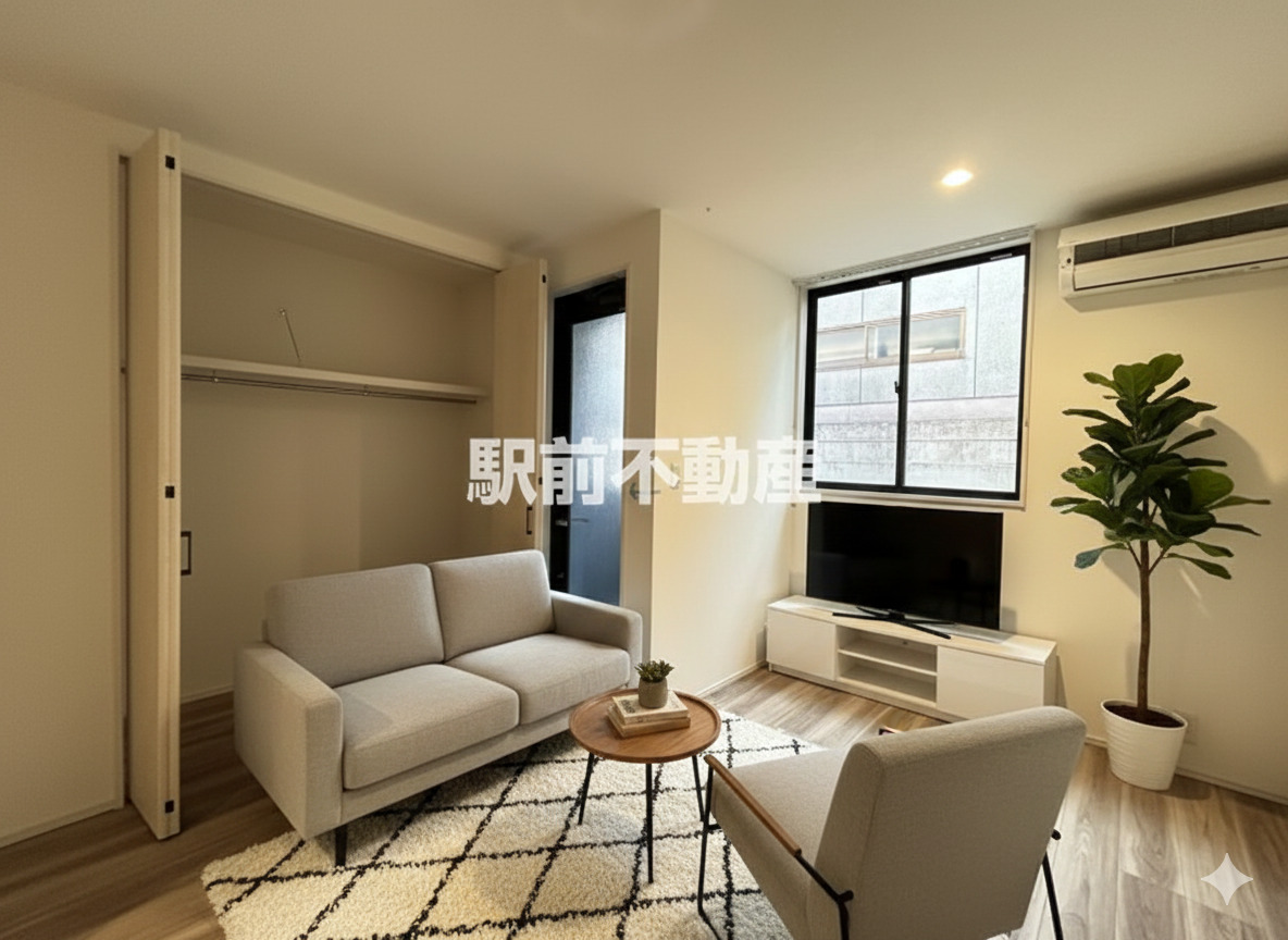 居室・リビング　本画像はCG合成したイメージです、家具・小物等は含まれません