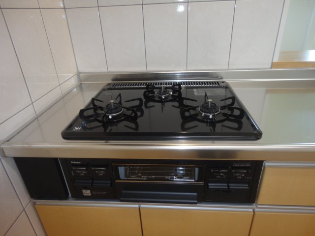 その他　3口ガスコンログリル付