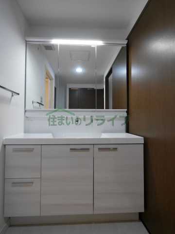 洗面設備　河田町ガーデン1号棟※別部屋の参考写真です