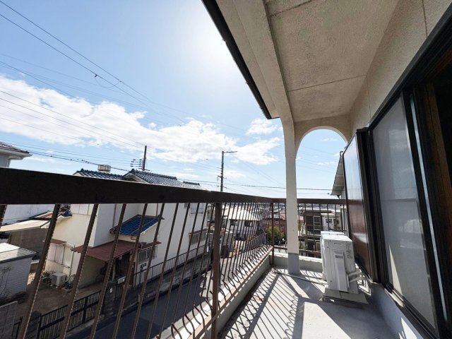 バルコニー　広いベランダから播州の青空、海が！心地よい風が通ります！