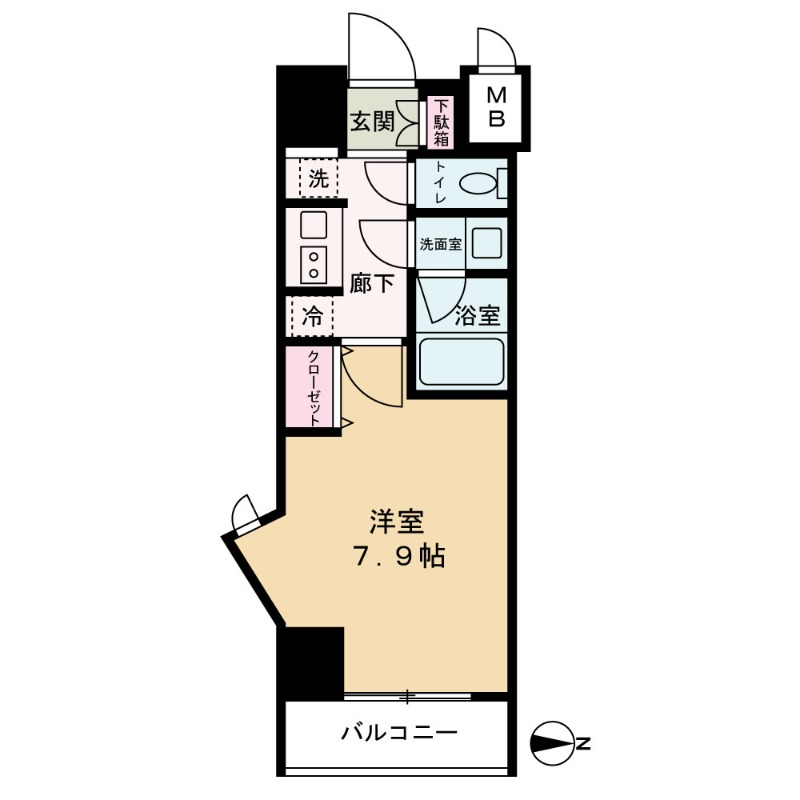 Mid Court Umekitaの間取り写真