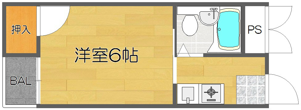 OMレジデンス西加賀屋の間取り写真