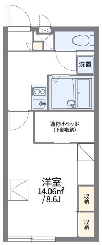 レオパレスサントオークヴィラIIの間取り写真