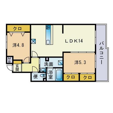 グリーンパーク森山の間取り写真