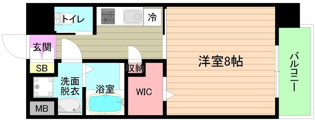 地下鉄長堀鶴見緑地線 蒲生四丁目駅 徒歩5分 11階建 築9年の間取り写真