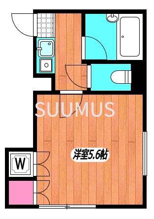 京王線 笹塚駅 徒歩6分 2階建 築20年の間取り写真
