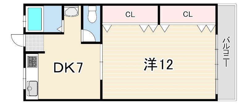コーポ北村の間取り写真