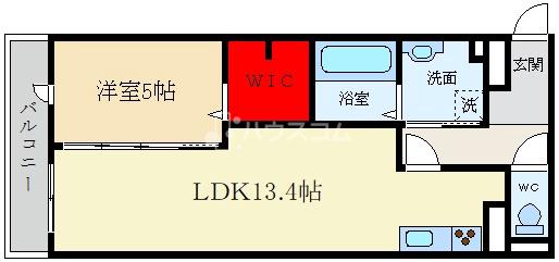 京阪本線 香里園駅 徒歩5分 3階建 築8年の間取り写真