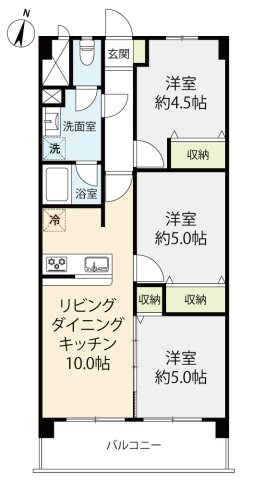 成宗マンションの間取り写真