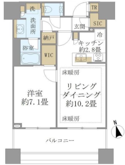 白金ザ・スカイ Eastの間取り写真