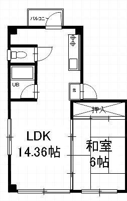 シティハイツ河原町の間取り