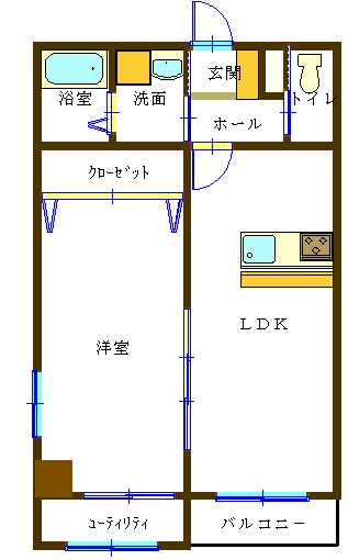 クレール手寄の間取り