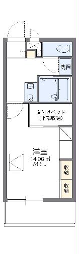 レオパレスルミナス　イーストの間取り