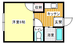 第二鎌長コーポの間取り