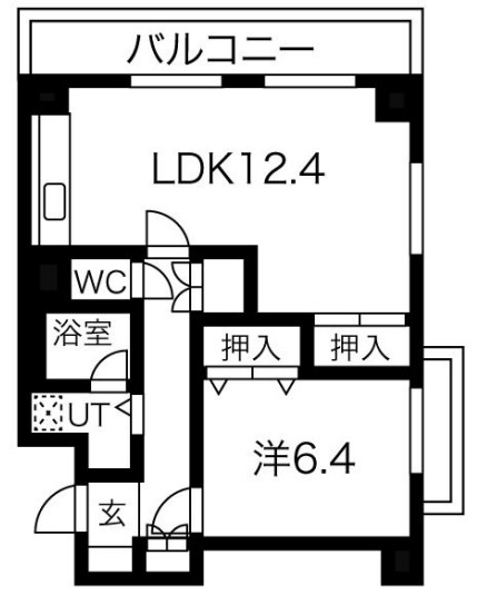 姫路市北条口のマンションの間取り