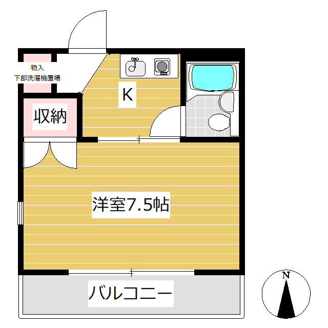 アトリエKの間取り