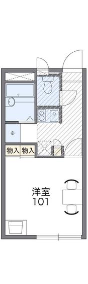 【広島市安佐南区相田のアパートの間取り】