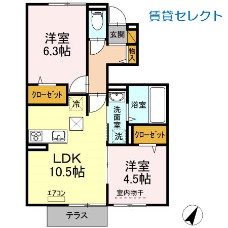 アゼリアコートIの間取り