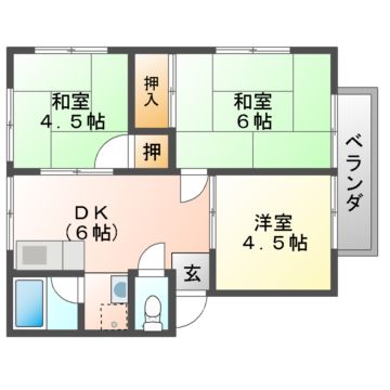 サンライフ碓井の間取り