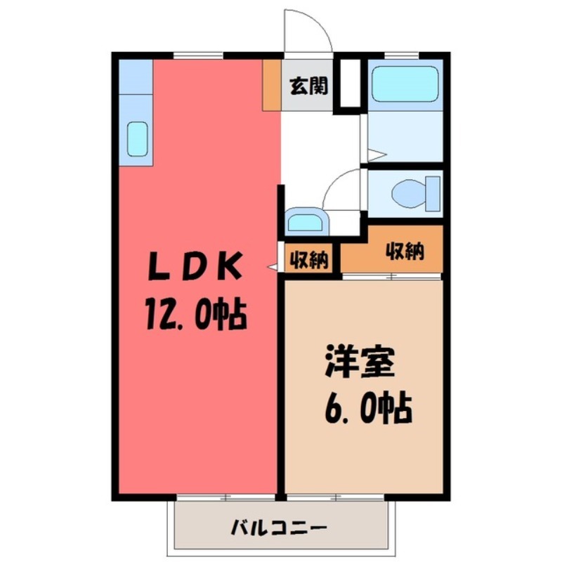 エスポワール Ａの間取り