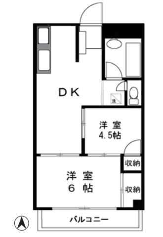 練馬区練馬のマンションの間取り