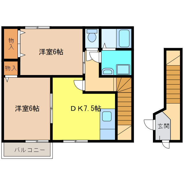 ピーチランドＢの間取り