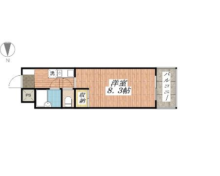 茨木市橋の内のマンションの間取り