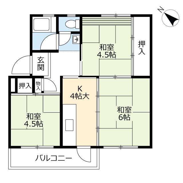 ＵＲ志徳の間取り