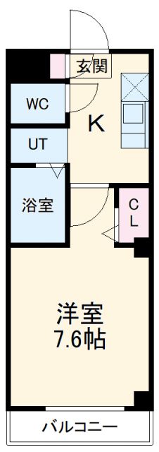 名古屋市瑞穂区亀城町のマンションの間取り