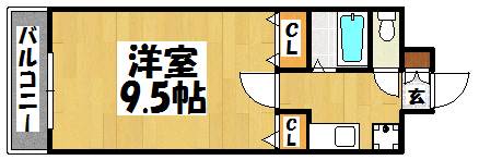 福岡市博多区諸岡のマンションの間取り