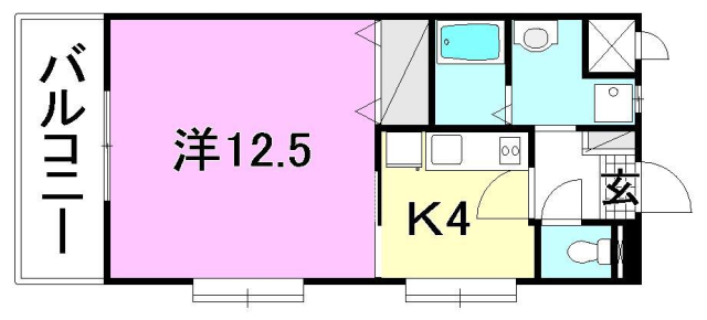 伊予郡砥部町高尾田のマンションの間取り