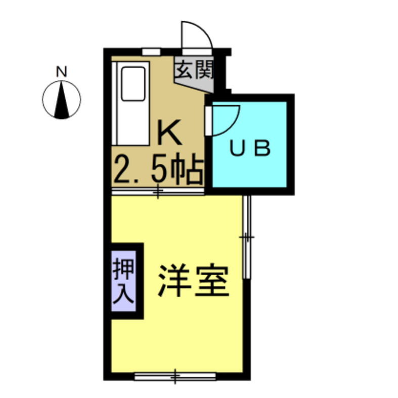 キャンパスひまわり住吉の間取り