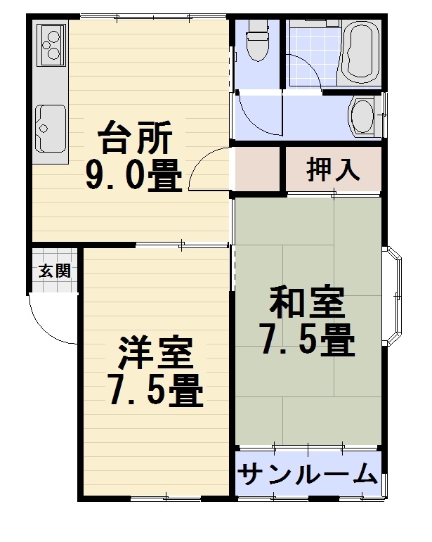 アルカディア山科の間取り