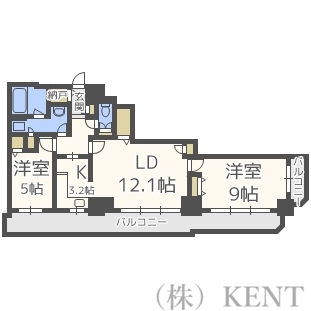 知事公館前タワーレジデンスの間取り