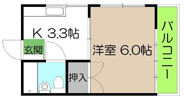 ハイツ塚ノ原の間取り