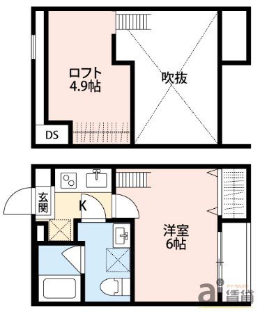 東村山市秋津町のアパートの間取り