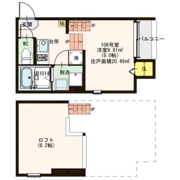 Ｓｏｕｔｈｅｒｎ Ｇａｔｅ（サザンゲート）の間取り