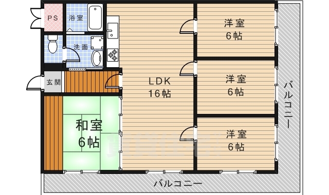 【メゾンドゥアテリアの間取り】