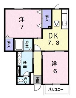 浅口郡里庄町大字里見のマンションの間取り