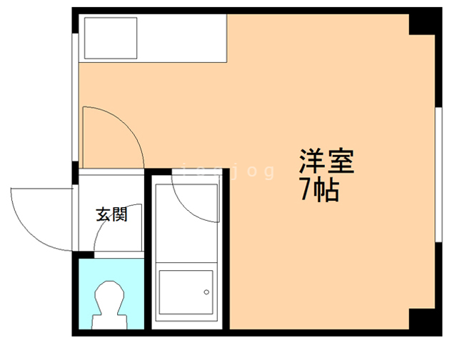 札幌市北区北十九条西のマンションの間取り