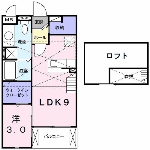 【メゾンユタカの間取り】