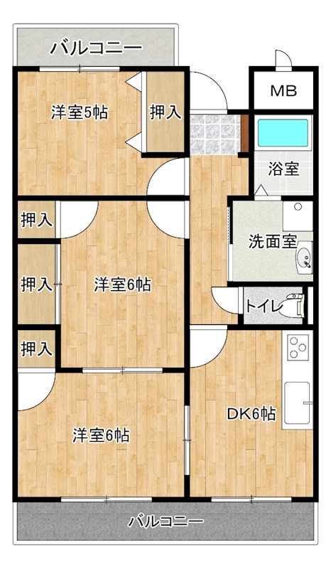 M＆Ｂヒューマンズ花水木の間取り